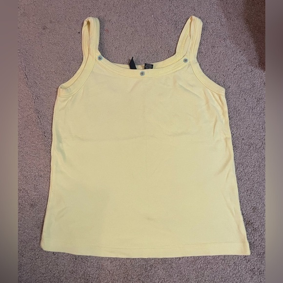 American Eagle Outfitters Yellow Tank Top size Small - Picture 2 of 7